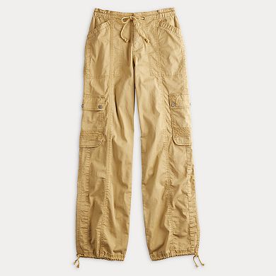 Juniors' UNIONBAY Stretch Twill Straight Leg Cargo Pants