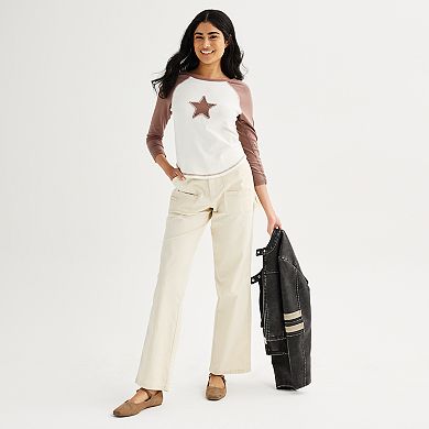 Juniors' UNIONBAY Ripstop Straight Leg Pants