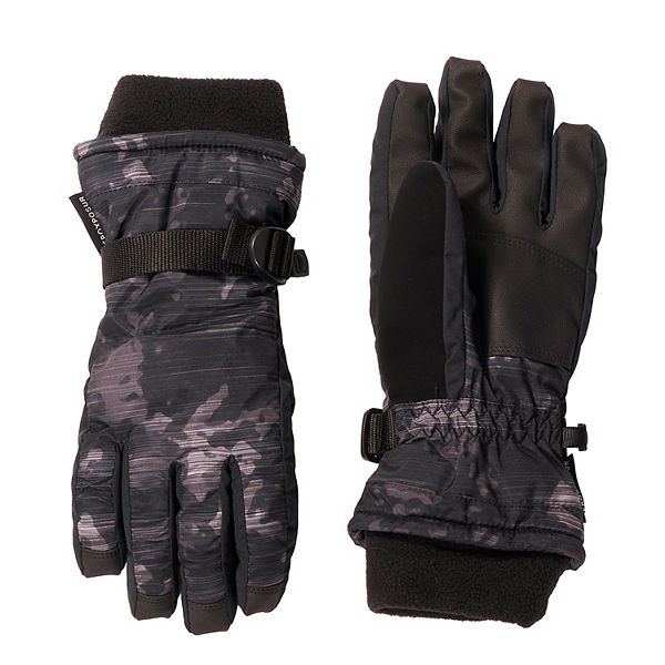 Boys ZeroXposur Glacial Winter Gloves - Black Camo (S/M)