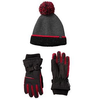 Boys 8-20 ZeroXposur Coldfront Cuffed Beanie & Winter Gloves Set