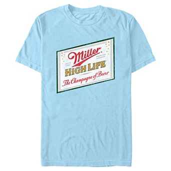 Men's Coors Light Miller High Life Label Graphic Tee