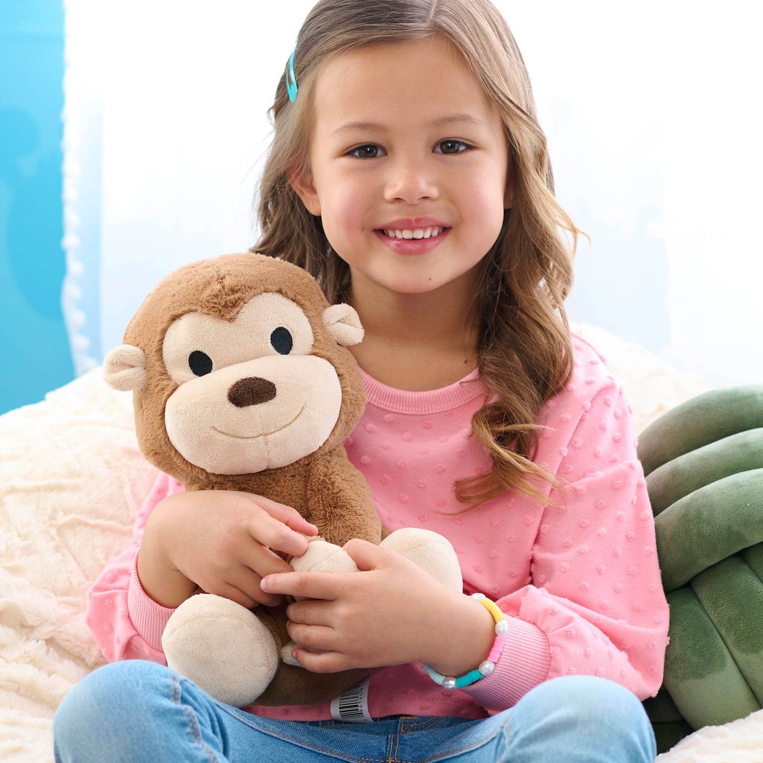 Детская мягкая игрушка Just Play Cuddle Land Monkey Plush Toy — фото 2