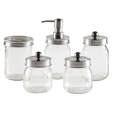 Home Complete 5 Piece Bathroom Accessories Set