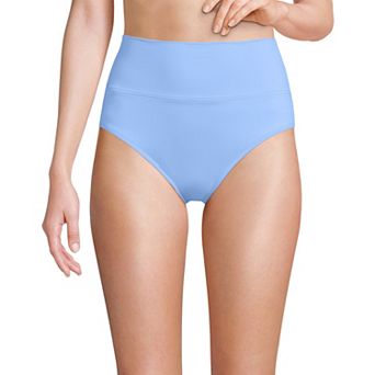 Women's Lands' End Chlorine Resistant Fold Over High Waisted Bikini Bottoms