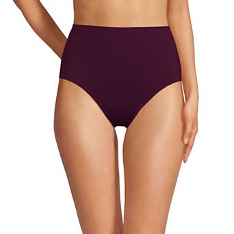 Women's Lands' End Chlorine Resistant Fold Over High Waisted Bikini Bottoms