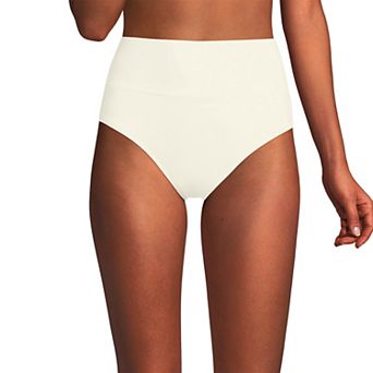 Women's Lands' End Chlorine Resistant Fold Over High Waisted Bikini Bottoms