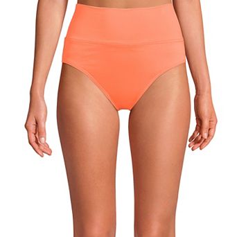 Women's Lands' End Chlorine Resistant Fold Over High Waisted Bikini Bottoms