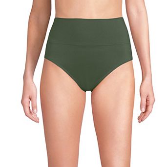 Women's Lands' End Chlorine Resistant Fold Over High Waisted Bikini Bottoms