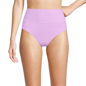 Women's Lands' End Chlorine Resistant Fold Over High Waisted Bikini Bottoms