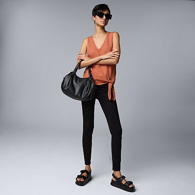 Women's Simply Vera Vera Wang Side Tie Sweater Tank Top