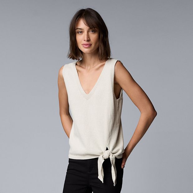 Simply Vera VERAWANG トップス Women's Simply Vera Vera Wang V-Neck Top