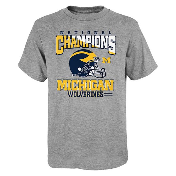 Boys 8-20 Michigan Wolverines NCAA National Champions Graphic Tee