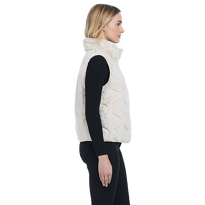 Women s Modern Supply by Sanctuary Faux Fur Puffer Vest