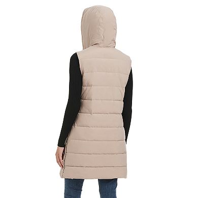 Women's Modern Supply by Sanctuary Long Hooded Puffer Vest
