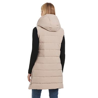 Women's Modern Supply by Sanctuary Long Hooded Puffer Vest