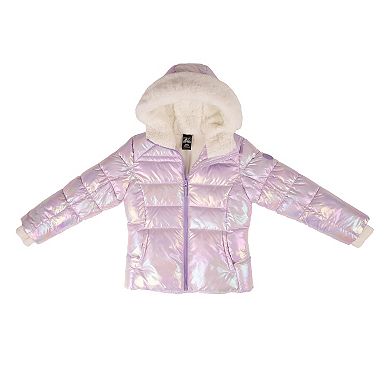 Girls 4-18 ZeroXposur Faux Fur Trimmed Hooded Puffer Jacket