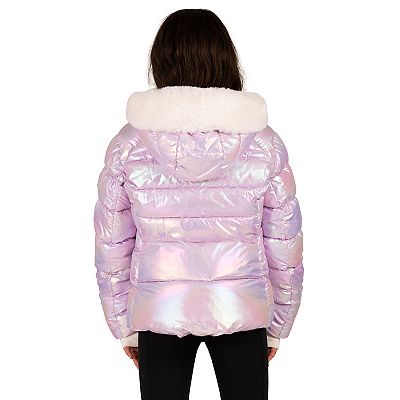 Girls 4-18 ZeroXposur Faux Fur Trimmed Hooded Puffer Jacket