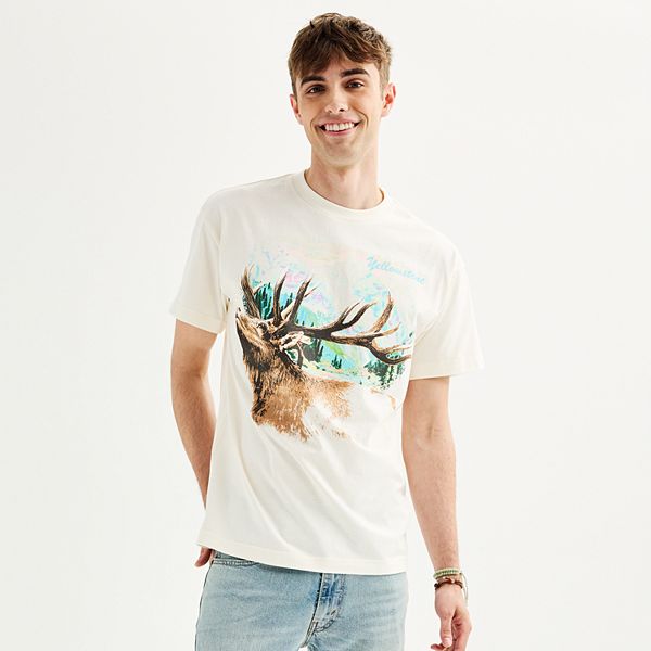 Unisex Yellowstone Graphic T-Shirt- Carbon Black