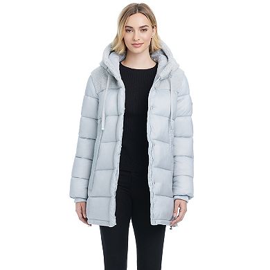 Women's Modern Supply by Sanctuary Hooded Long Puffer Coat