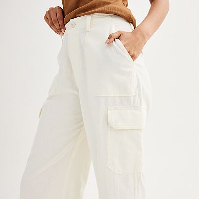 Women's Sonoma Goods For Life® Linen Blend Cargo Pants