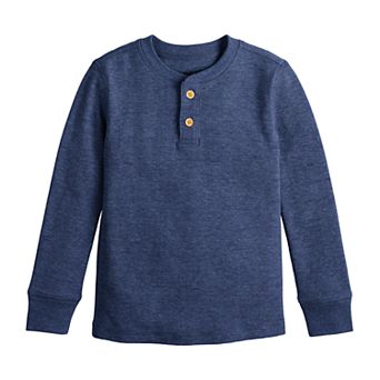Toddler Boy Jumping Beans® Long Sleeve Thermal Henley T-Shirt