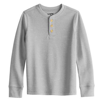 Toddler Boy Jumping Beans® Long Sleeve Thermal Henley T-Shirt