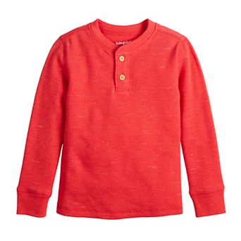 Toddler Boy Jumping Beans® Long Sleeve Thermal Henley T-Shirt