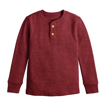 Toddler Boy Jumping Beans® Long Sleeve Thermal Henley T-Shirt