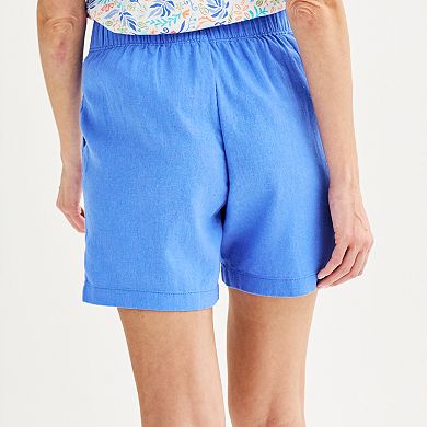 Women's Croft & Barrow Pleated Linen Short