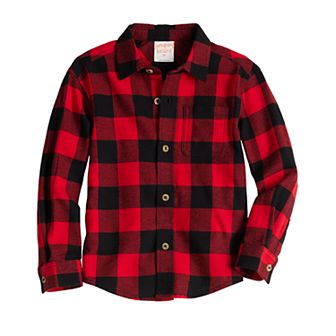 Toddler Boy Jumping Beans® Flannel Button Down Shirt