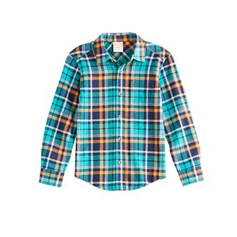 Toddler Boy Jumping Beans® Flannel Button Down Shirt