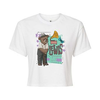 Juniors' IF Movie Lewis Cropped Tee