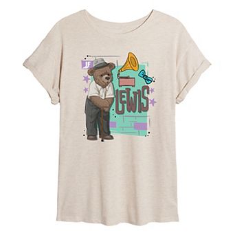 Juniors' IF Movie Lewis Oversized Tee