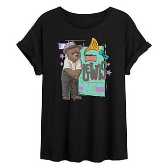 Juniors' IF Movie Lewis Oversized Tee