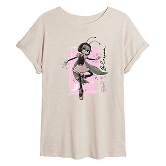 Juniors' IF Movie Blossom Sketchbook Oversized Tee