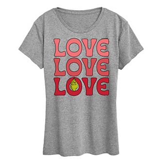 Women's Grinch Love Stack Graphic Tee