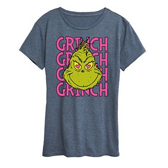 Women's Grinch Stacked Graphic Tee