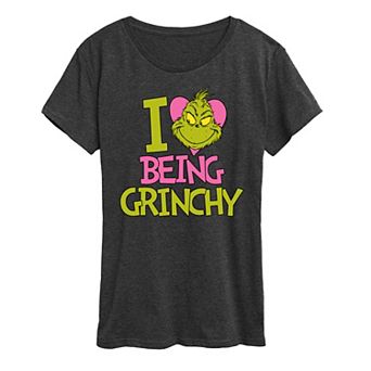 Women's Grinch I Love Being Grinchy Graphic Tee