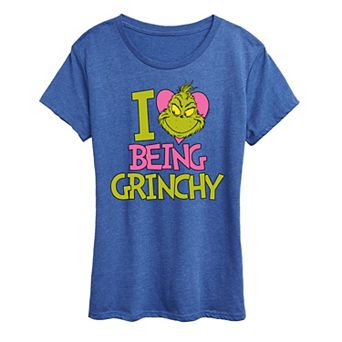 Women's Grinch I Love Being Grinchy Graphic Tee