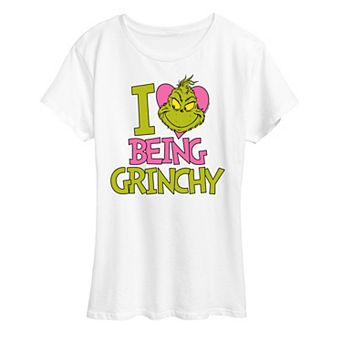 Women's Grinch I Love Being Grinchy Graphic Tee