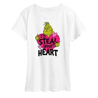 Women's Grinch I'd Steal Your Heart Graphic Tee