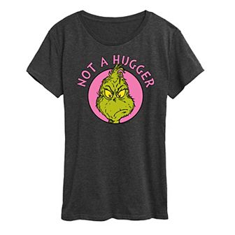 Women's Grinch Not A Hugger Graphic Tee