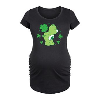 Maternity Care Bears Shamrock Graphic Graphic Tee