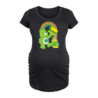 Maternity Care Bears Good Luck Bear Rainbow Graphic Tee