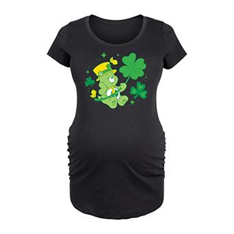 Maternity Care Bears Good Luck Bear With Hat Graphic Tee