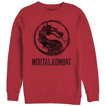 Men's Mortal Kombat Splatter Logo Graphic Fleece