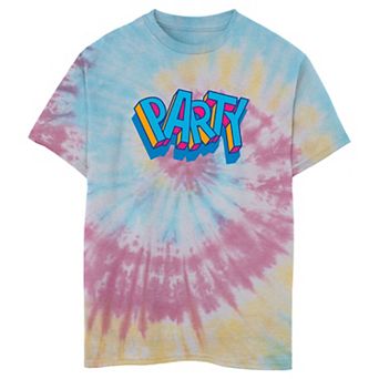Boys 8-20 Fortnite Party Spiral Tie Dye Graphic Tee