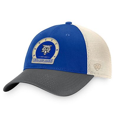 Men's Top of the World Royal Kentucky Wildcats Refined Trucker Adjustable Hat