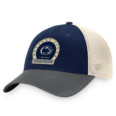 Men's Top of the World Navy Penn State Nittany Lions Refined Trucker Adjustable Hat
