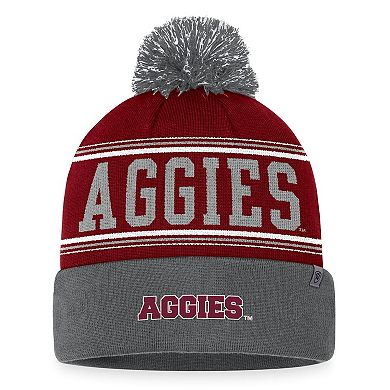 Men's Top of the World  Maroon Texas A&M Aggies Draft Cuffed Knit Hat with Pom